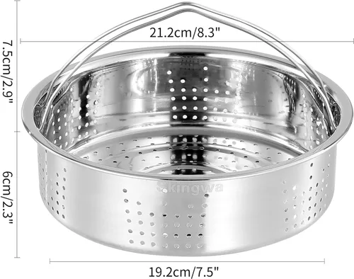 Vista 13 de Cesta de vapor, inserto de cesta de vapor para 6,8 ollas (agujero pequeño)