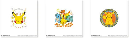 Vista 6 de Trends International Gallery Pops Pokémon - Pikachu Nature Wall Art Bundle (paquete de 3)