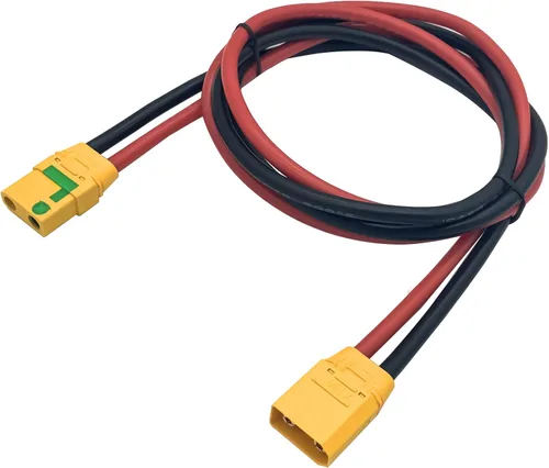 Vista 2 de XT90-S - Cable de extensión de enchufe hembra a XT90 macho Cable de extensión de cable de silicona 10AWG para batería RC Lipo FPV Drone