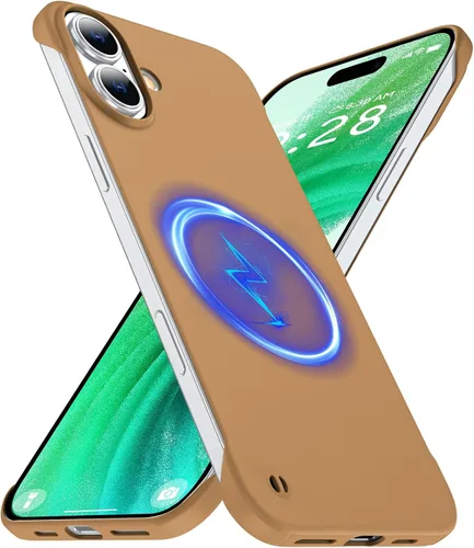 Vista 24 de GRECAZO - Funda magnética delgada sin marco para iPhone 17 Pro Max, color azul