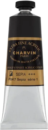 Vista 175 de Charvin Pintura acrílica profesional extrafina – verde absenta, tubo de 2.1 fl oz, pigmentos de triple fresado, resistente a la luz, pinturas