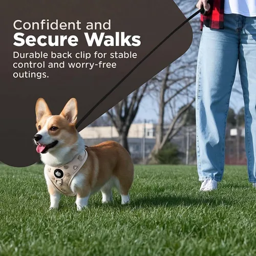 Vista 7 de Haminway Arnés sin tirones para perros medianos – Chaleco reflectante y transpirable con correas ajustables para el pecho y el cuello – Fácil