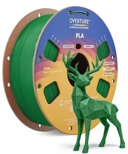 Vista 15 de OVERTURE Paquete de 10 filamentos PLA de 0.069 lbs (0.069 in), filamento de impresora 3D de herido ordenado, paquete de 10 bobinas de 2.2 libras