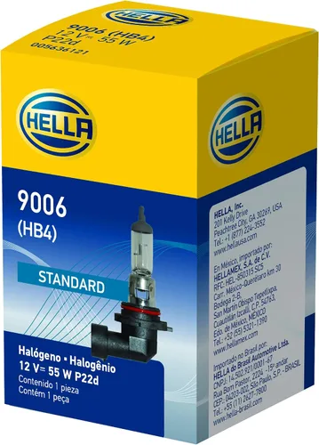 Vista 2 de Bombilla halógena estándar Hella HB4, 12 voltios, 55 vatios / 9006