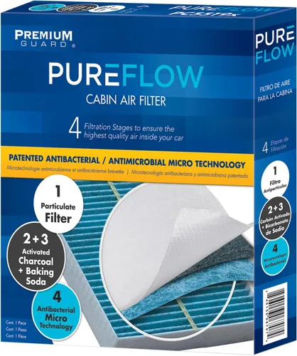 Vista 2 de Filtro de aire de cabina Pureflow PC5483X Compatible con Volvo C70 2004-98, 2000-98 S70, 1998-97 V90, 1997-94 850, 1997-93 850