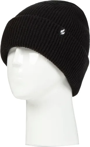 Vista 3 de Heat Holders Gorro de punto acanalado de color liso para mujer