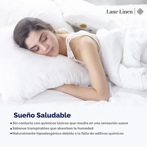 Vista 7 de Lane Linen - Juego de 2 fundas de almohada, 100% algodón orgánico, tamaño estándar, suaves, color blanco (20 x 26 pulgadas)