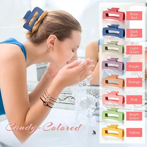 Vista 3 de 49 pulseras de amistad con ondas de surfista, gargantilla en capas, accesorios de clip cuadrado para el cabello para mujer