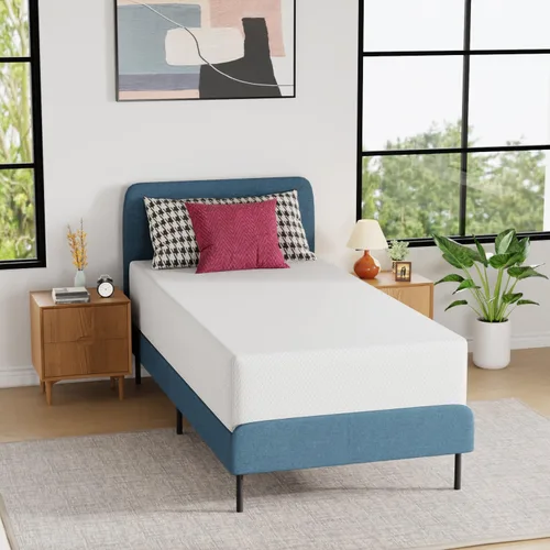 Vista 28 de Colchón de tamaño individual de 5 pulgadas de espuma viscoelástica de gel, colchón de firmeza media para dormir fresco y para alivio de la presión