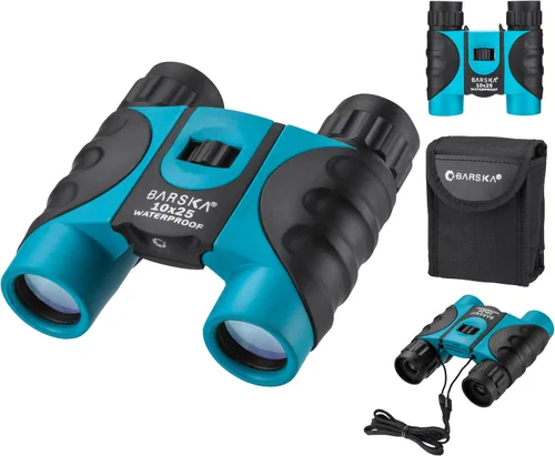 Vista 14 de Barska Blueline 10x25 Impermeable Ligero Compacto Binocualrs Negro