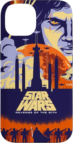Vista 4 de Star Wars Funda con póster de película ilustrada La venganza de los Sith para iPhone 17
