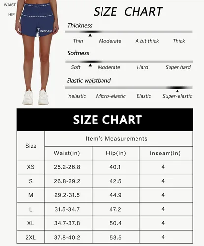 Vista 6 de Pantalones cortos deportivos de cintura alta para mujer, pantalones cortos deportivos de secado rápido, pantalones cortos deportivos elásticos