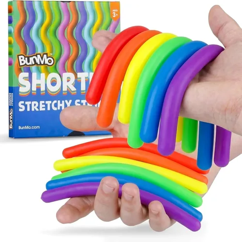 Vista 7 de BUNMO Juguetes sensoriales con cuerdas elásticas para niños de 3 años en adelante, estimulantes y adictivos, para niños, horas de diversión