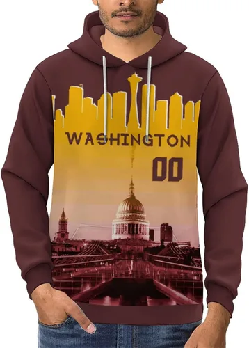 Vista 76 de Custom Football Hoodies City Night Skyline Personalized Sweatshirt Name Number Fan Gift Pullover for Men Women Youth