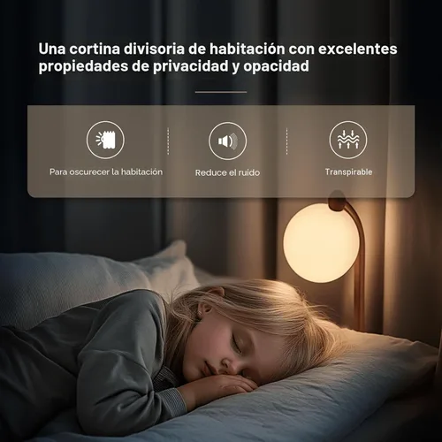 Vista 4 de MaKefeile - Cortinas divisoras de ambientes & juego de rieles flexibles y curvables, cortinas divisoras de privacidad con riel de techo, cortinas