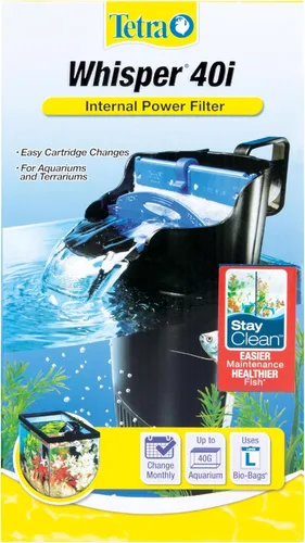 Vista 11 de Tetra Whisper 4i - Filtro de potencia interno, filtración para acuarios de entre 1 y 4 galones For Fish Tanks Up To 4 Gallons, Whisper Quiet
