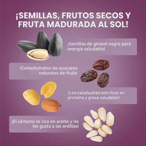 Vista 6 de Audubon Park Pila de Snacks de Frutas y Nueces para Aves Silvestres, Pastel de Semillas para Comederos Exteriores, Pack de 6 Pastel de semillas