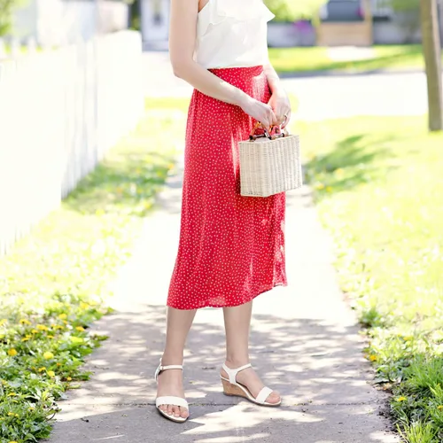 Vista 5 de TEMOFON Sandalias de cuñas para mujer, sandalias de tacón bajo trenzadas para verano, informales, puntera abierta, correa de tobillo, zapatos
