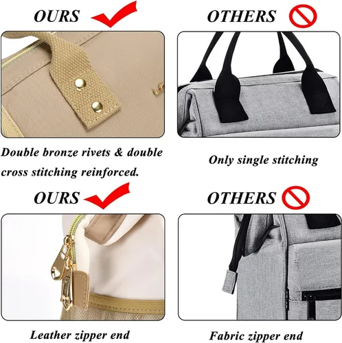 Vista 6 de UTOTEBAG Lonchera con iniciales para mujeres, adolescentes y niñas, lonchera para adultos, contenedor refrigerante para el trabajo, picnic, regalos
