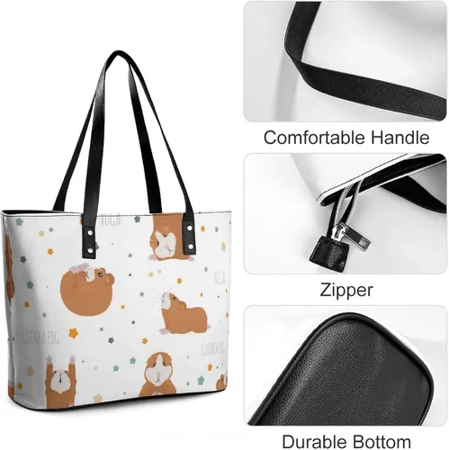 Vista 4 de Bolso de mano de piel de conejillo de indias para mujer, Multi