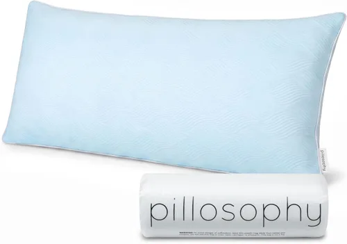 Vista 8 de pillosophy Almohada Loft ajustable original • Relleno de espuma viscoelástica triturada con gel • Funda refrescante lavable de doble cara • Perfecto
