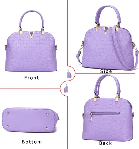 Vista 5 de JHVYF Bolso cruzado con asa superior para mujer, estilo clásico, estilo casual