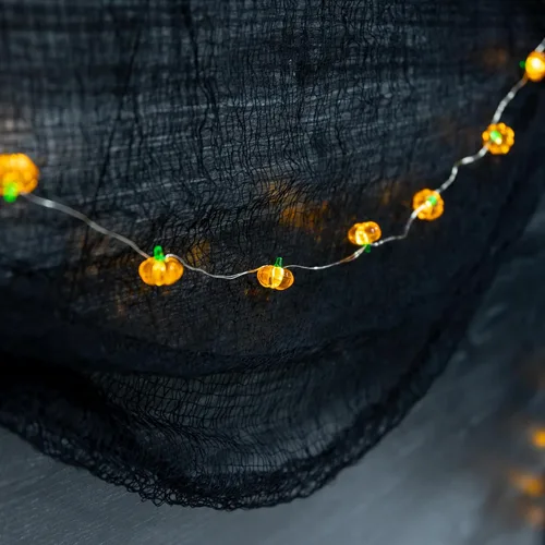 Vista 4 de LumaBase Guirnalda de luces con motivos de calabaza a
