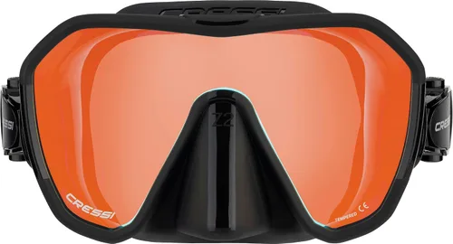 Vista 9 de Cressi Máscara de buceo sin marco para adultos - Lente mono de visión ancha - bajo volumen interno - Silicona suave pura - Z2: diseñado en Italia