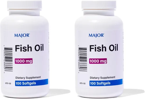 Vista 8 de MAJOR Aceite de pescado Omega-3 - Suplemento de aceite de pescado 1000 mg - 100 cápsulas blandas (paquete de 1)