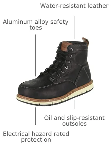 Vista 3 de KEEN Utility Men's San Jose 6" Alloy Toe Wedge Work Boots
