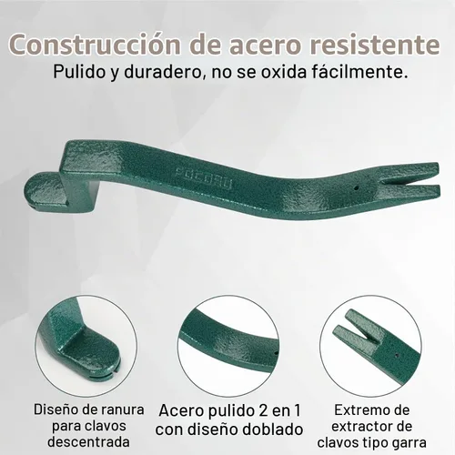 Vista 3 de Tejas de techo, herramienta de remoción de tejas, herramientas para techos, instalador de clavos para tejas, extractor de clavos de tejas, barra