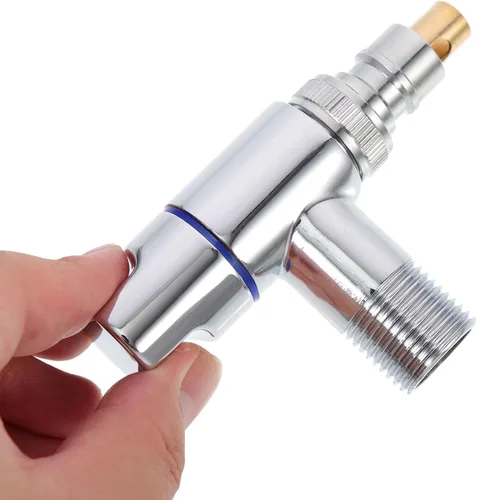 Vista 7 de 2 válvulas de cierre de acero inoxidable para lavadora, válvulas de parada de ángulo de 1/2 pulgada con chapado de espejo para uso doméstico, mini