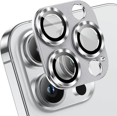 Vista 12 de Korecase Paquete de 2 protectores de lente de cámara para iPhone 14 Pro Max/Pro, verde alpino Vidrio templado de metal, dureza 9H antiarañazos