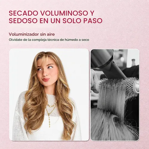 Vista 2 de TYMO Cepillo rizador térmico STYLUX 1.5 pulgadas calentado redondo