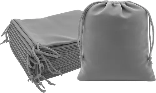 Vista 58 de Mandala Crafts Bolsas de terciopelo negro con cordón de 14 x 14 pulgadas, 10 bolsas grandes de terciopelo con cordón a granel para regalos de fiesta