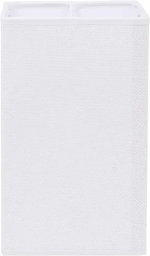 Vista 10 de OSALADI Pantalla de lámpara de lino natural, pantalla de tela cuadrada, pantalla de lámpara cuadrada con clip pequeño, cubierta de luz rectangular