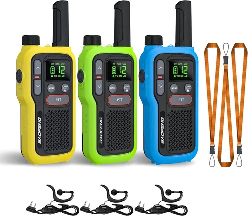 Vista 10 de BAOFENG GT-18 Walkie Talkies para niños y adultos, radio bidireccional FRS recargable de largo alcance sin licencia, batería de 1500mAh, 22 canales