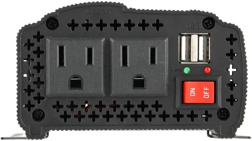 Vista 8 de Qiilu Inversor de corriente para automóvil de 1500 W, 12 V CC a 110 V CA, 1500 W, compatible con automóvil, negro, 1 paquete