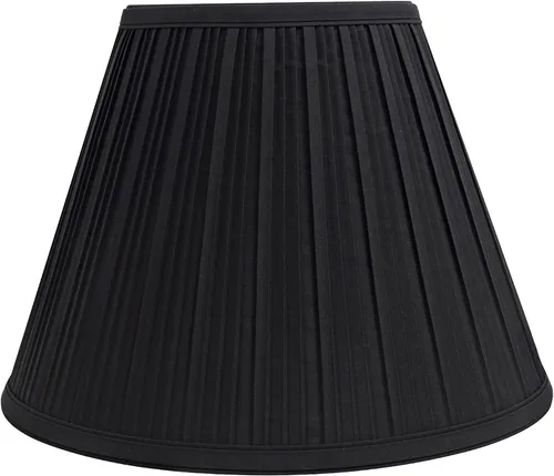 Vista 3 de Aspen Creative 59127A - Pantalla de lámpara de construcción con forma de imperio transicional en negro, parte superior de 6 pulgadas x 12 pulgadas
