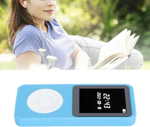 Vista 6 de Reproductor de MP3, pantalla LCD de 1.77 pulgadas Bluetooth 5.0 reproductor de música para niños, altavoz integrado, reproductor de música portátil