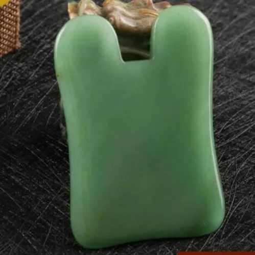 Vista 3 de Bonito raspador de piedra Gua sha tabla de raspar herramientas de masaje (aventurina verde rosa cóncava)