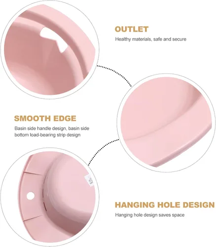 Vista 4 de Bidé portátil Sitz 1Pc Sitz Bath para inodoro para cuidado posparto Baño de asiento Cuenca de cuidado posoperatorio para mujeres embarazadas