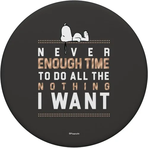 Vista 3 de Peanuts Snoopy Nunca suficiente tiempo PopSockets intercambiable PopGrip