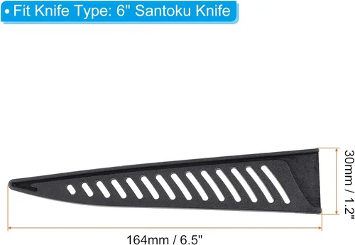 Vista 2 de PATIKIL Fundas de seguridad PP para cuchillo de deshuesado de 6 pulgadas, paquete de 2 cuchillos, protector de cuchillos, protector de cuchilla
