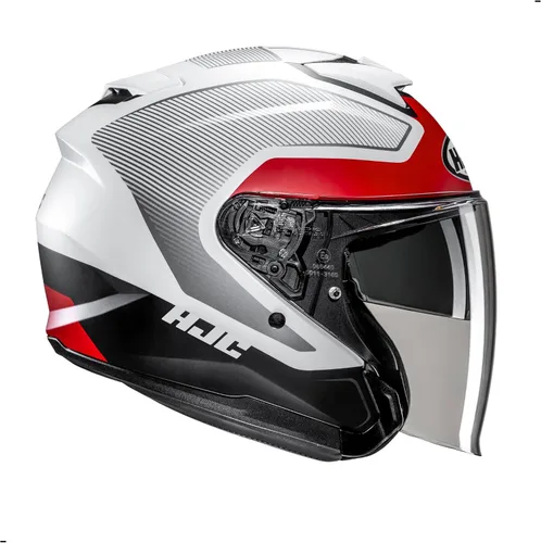 Vista 3 de Casco de moto de cara abierta HJC i31 Tevis, Aprobado DOT (MC1SF, XS)