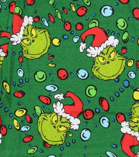 Vista 5 de Dr. Seuss How GRINCH Stole Christmas Lights Juego de pijama familiar a juego