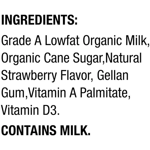 Vista 7 de Horizon Organic Cajas de leche bajas en grasa, fresa, 8 onzas, paquete de 6 8g Protein per Serving, 1% Lowfat, USDA Organic, No Refrigeration