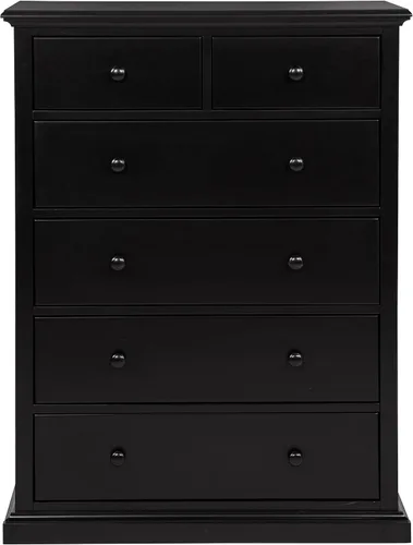 Vista 4 de Coaster Home Furnishings Sumerlin 460595BLK - Cajonera con 6 cajones, color negro