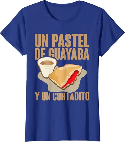 Vista 65 de Funny Cuban Coffee Guayaba Guava Breakfast T Shirt T-Shirt Asphalt Grey