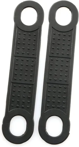 Vista 4 de 40 piezas de goma antideslizante para colgar ropa, agarres resistentes al viento, accesorios para colgar, color negro